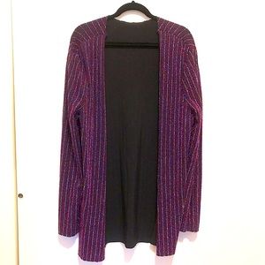 Red white and blue sparkly lightweight cardigan